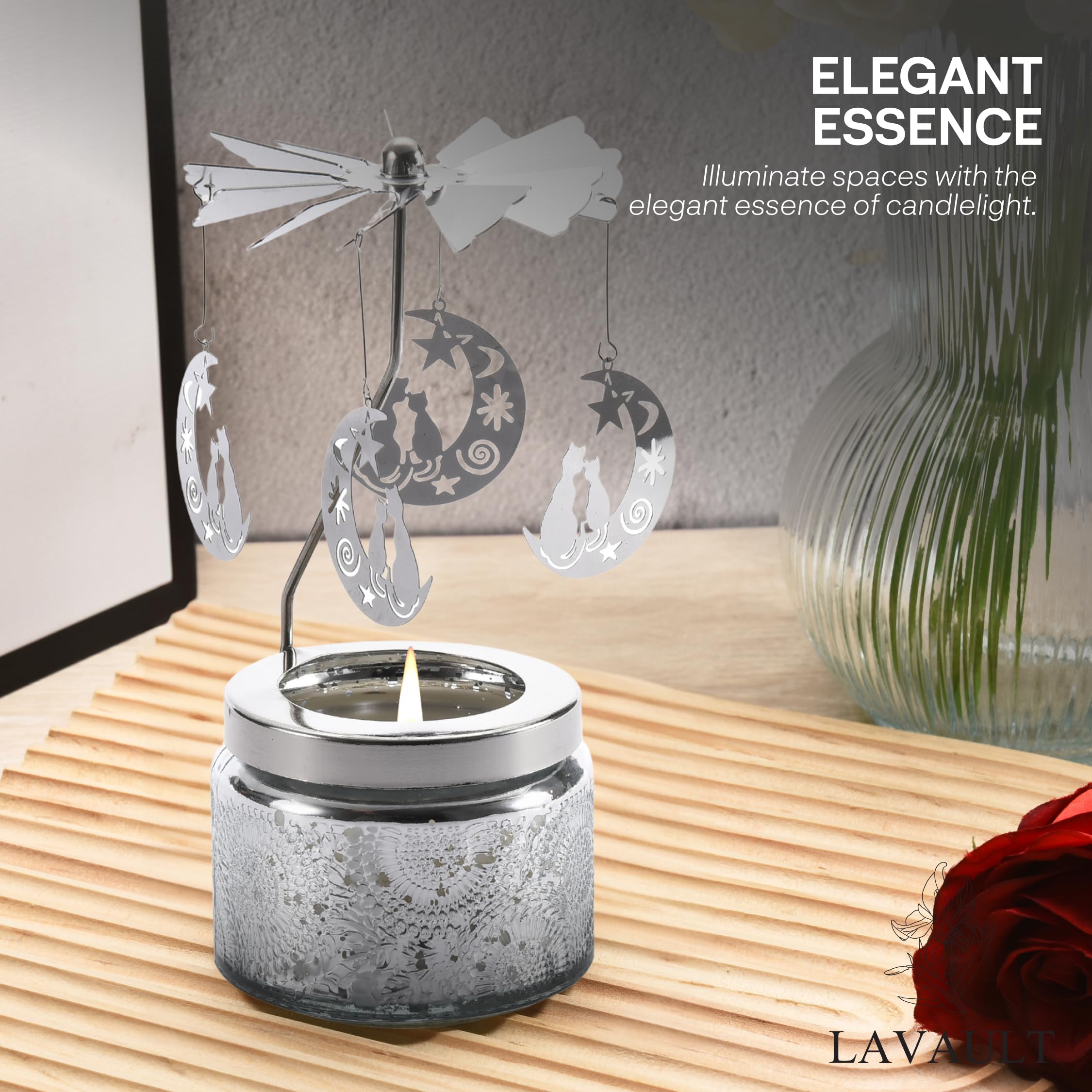 Amazon.com: Lavault Rotary Candleholder - Spinning Candle Holder